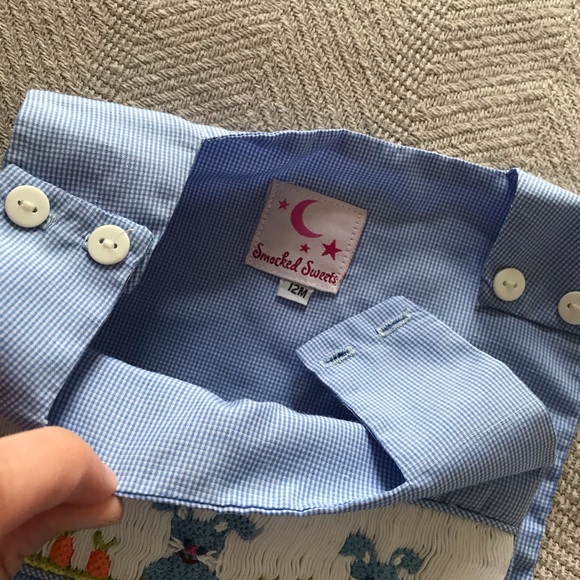 Smocked Easter Jon Jon - Picture 2 of 2